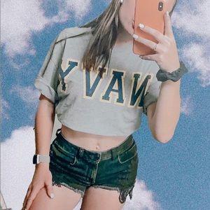 Vintage NAVY Oversized Tee